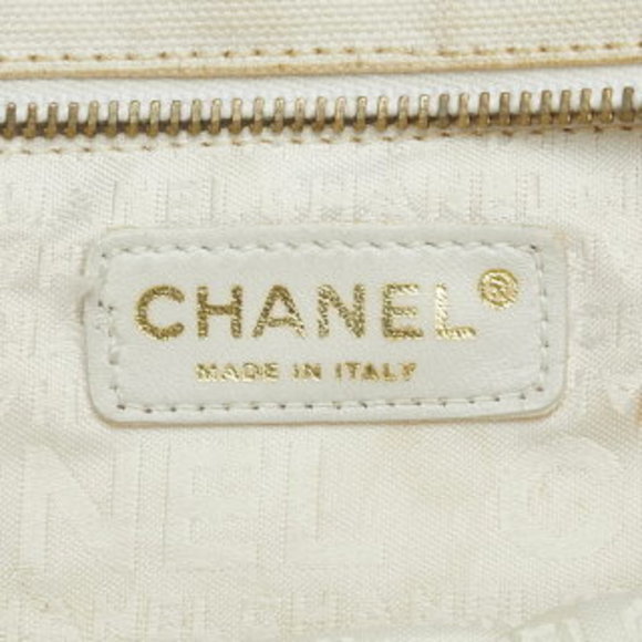 CHANEL Marshmallow Cocomark Tote Bag Handbag White Pink Canvas - Picture 8 of 10